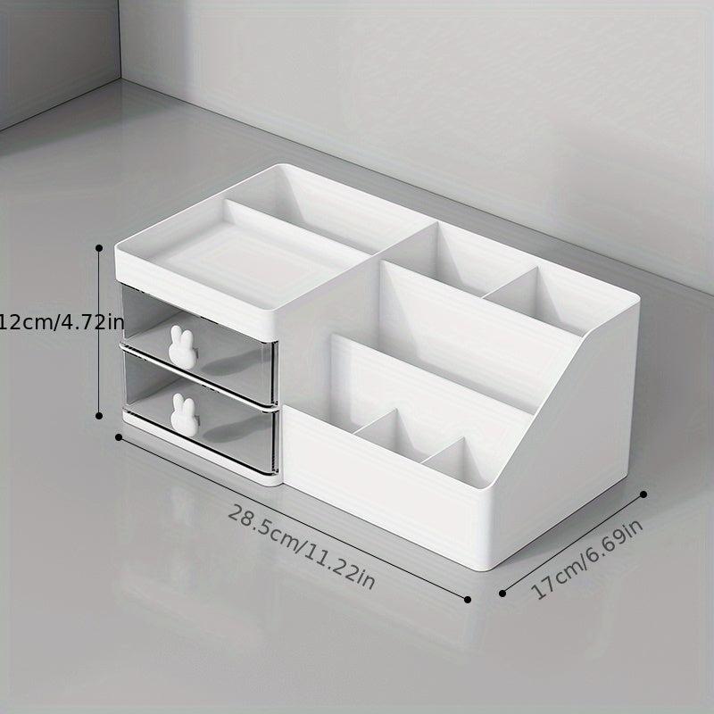 Makeup Supplies Storage Box With Drawer Transparent Dustproof
