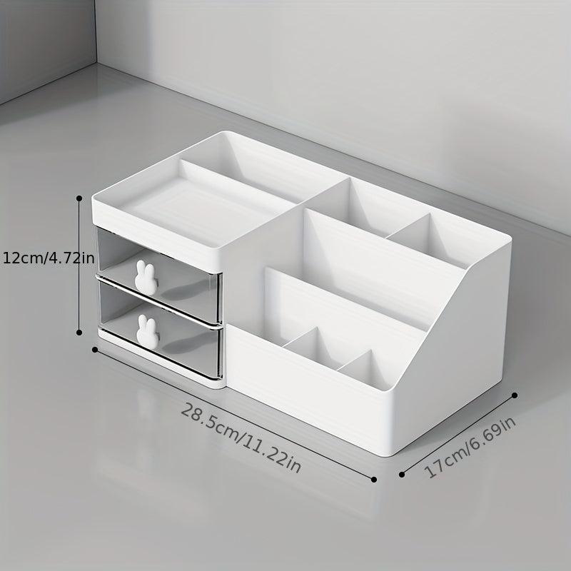 Makeup Supplies Storage Box With Drawer Transparent Dustproof
