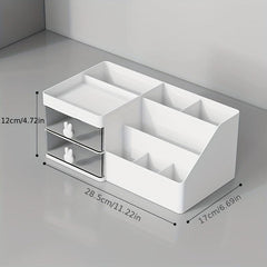 Makeup Supplies Storage Box With Drawer Transparent Dustproof