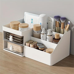 Makeup Supplies Storage Box With Drawer Transparent Dustproof