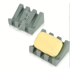 Silicone Soap Dish Self Draining Waterfall Bar Soap Holder