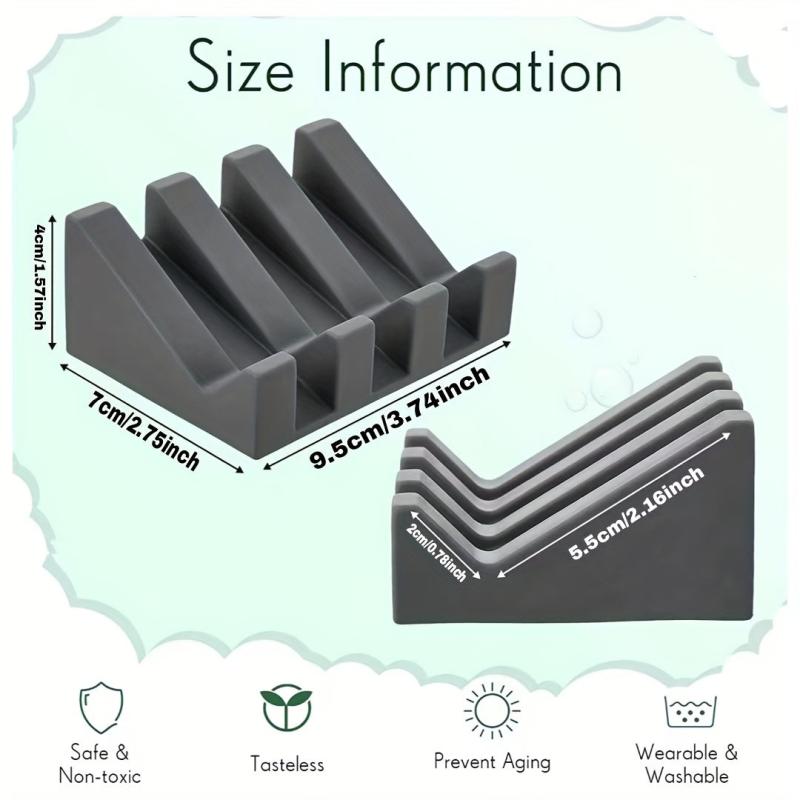 Silicone Soap Dish Self Draining Waterfall Bar Soap Holder
