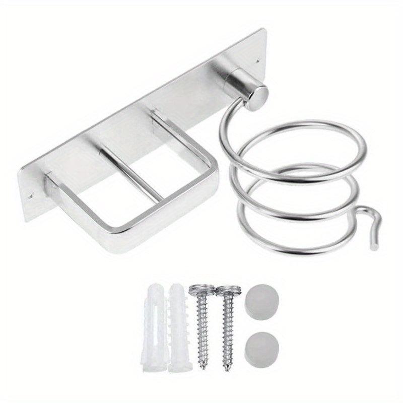Wall Mounted Hair Dryer and Curling Iron Storage Rack
