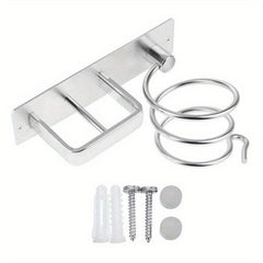 Wall Mounted Hair Dryer and Curling Iron Storage Rack
