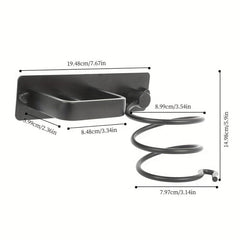 Wall Mounted Hair Dryer and Curling Iron Storage Rack