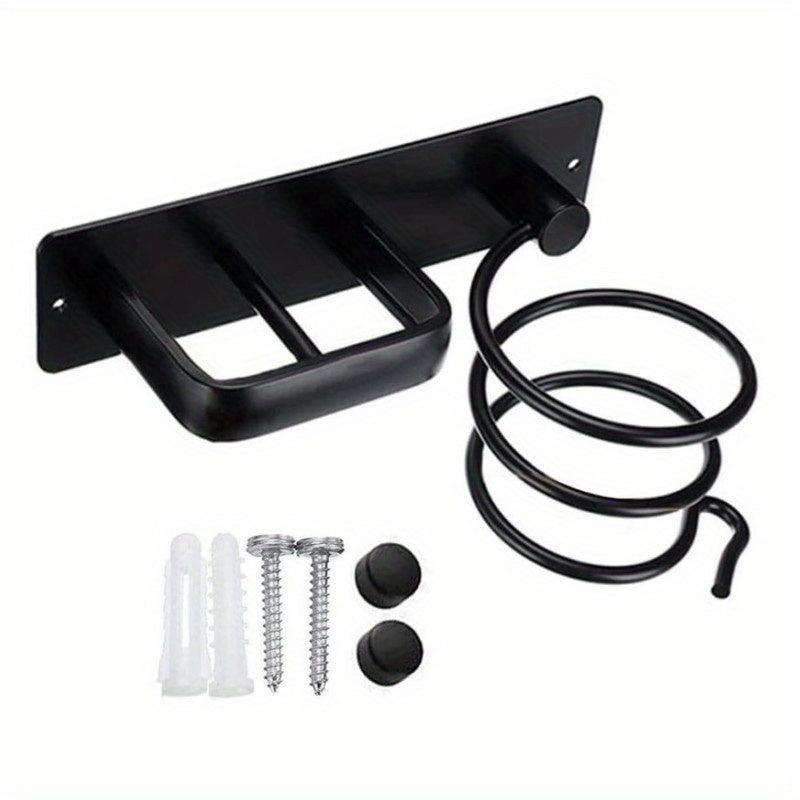 Wall Mounted Hair Dryer and Curling Iron Storage Rack