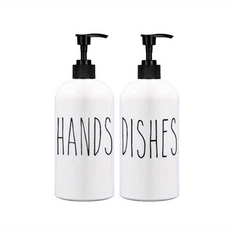 2pcs Refillable Soap Dispenser for Bathroom and Kitchen Liquid Storage Container