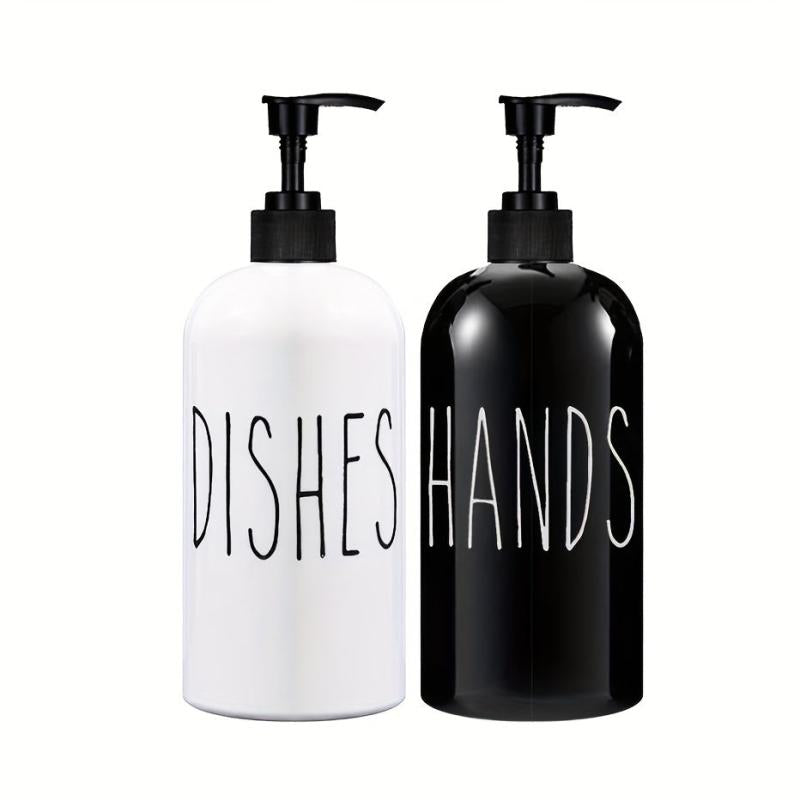 2pcs Refillable Soap Dispenser for Bathroom and Kitchen Liquid Storage Container