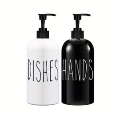 2pcs Refillable Soap Dispenser for Bathroom and Kitchen Liquid Storage Container