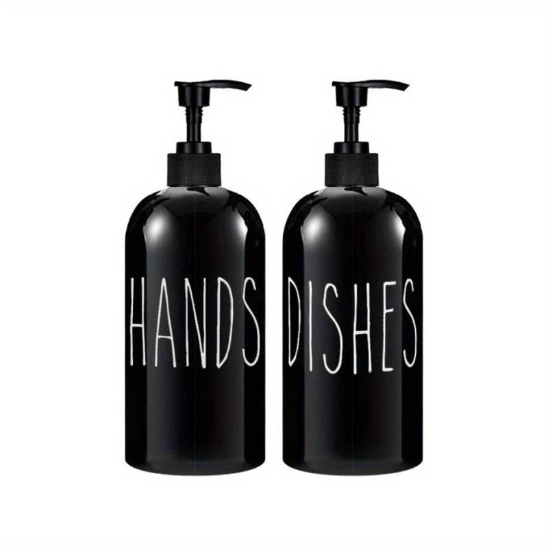 2pcs Refillable Soap Dispenser for Bathroom and Kitchen Liquid Storage Container