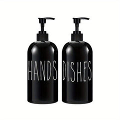 2pcs Refillable Soap Dispenser for Bathroom and Kitchen Liquid Storage Container
