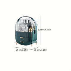 Large Capacity Cosmetic Storage Box with Lid and Drawer
