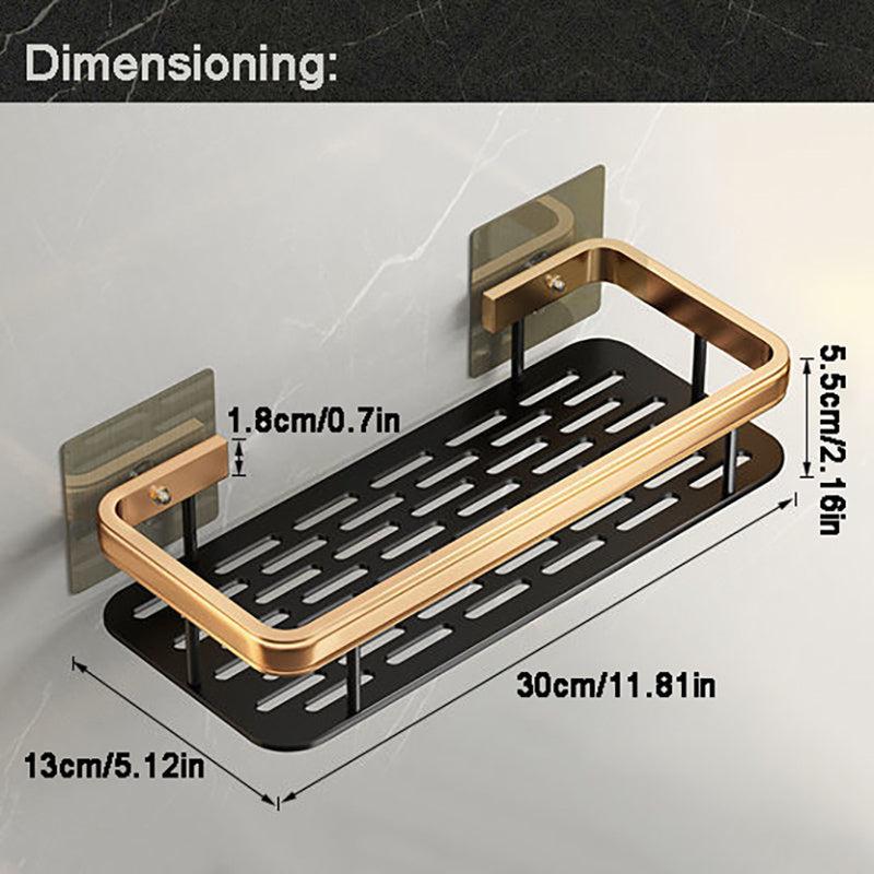 Wall Mounted Bathroom Storage Rack Shower Caddy Shelf