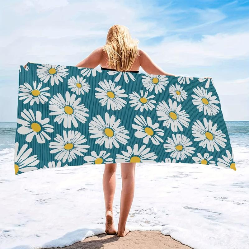 Floral Quick Dry Microfiber Beach Towel for Women