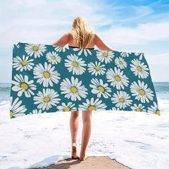 Floral Quick Dry Microfiber Beach Towel for Women