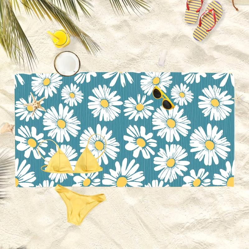 Floral Quick Dry Microfiber Beach Towel for Women