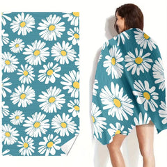 Floral Quick Dry Microfiber Beach Towel for Women