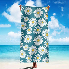 Floral Quick Dry Microfiber Beach Towel for Women