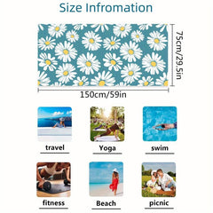 Floral Quick Dry Microfiber Beach Towel for Women