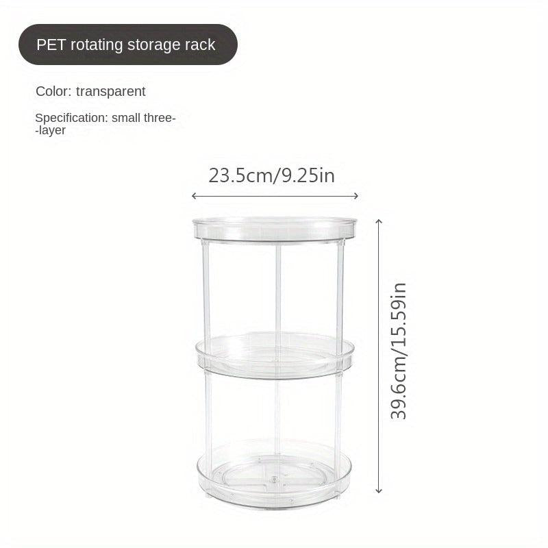 1pc Rotating Storage Rack for Cosmetics & Skin Care Products