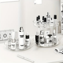 1pc Rotating Storage Rack for Cosmetics & Skin Care Products