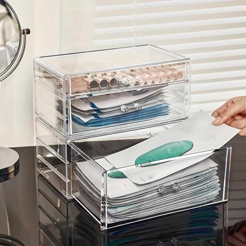 Acrylic Cosmetic Storage Box - Organize Lipstick, Skin Care, Makeup
