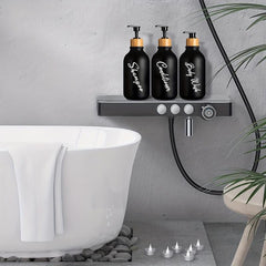 3pcs Refillable Soap Dispenser Lotion Bottles Modern Bathroom Decor
