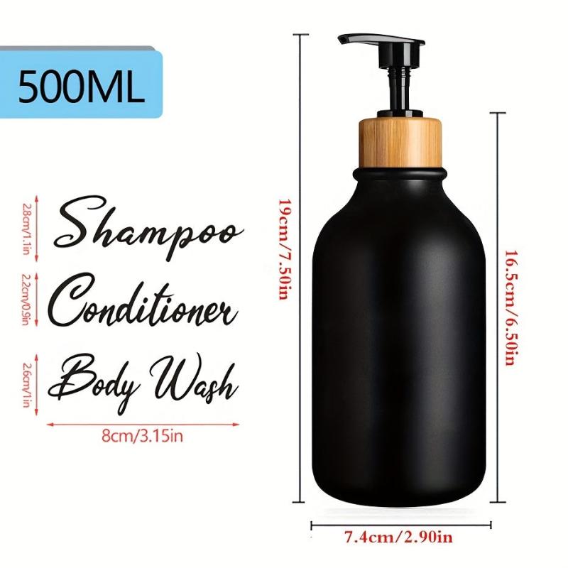 3pcs Refillable Soap Dispenser Lotion Bottles Modern Bathroom Decor
