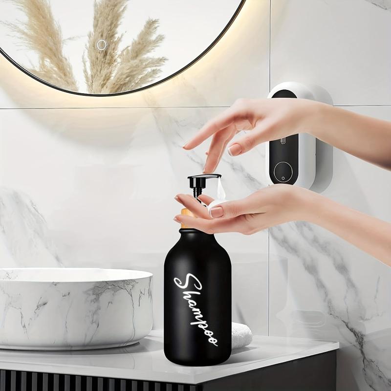 3pcs Refillable Soap Dispenser Lotion Bottles Modern Bathroom Decor