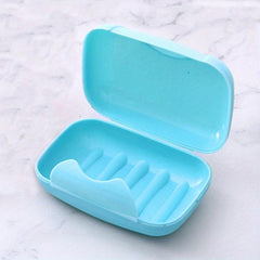 Waterproof Travel Soap Box with Cover and Lock - Bathroom Storage Tray Rack