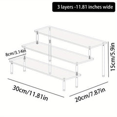 Transparent Jewelry and Cosmetic Display Rack for Doll Clay Figurines