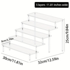 Transparent Jewelry and Cosmetic Display Rack for Doll Clay Figurines