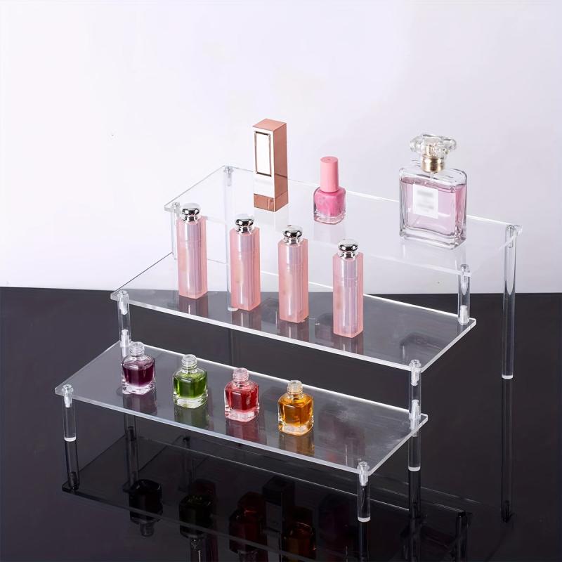 Transparent Jewelry and Cosmetic Display Rack for Doll Clay Figurines
