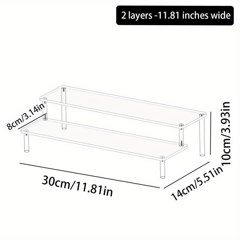 Transparent Jewelry and Cosmetic Display Rack for Doll Clay Figurines