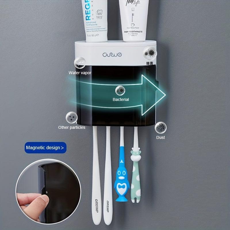 Automatic Toothbrush & Toothpaste Dispenser + Wall Mounted Holder