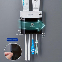 Automatic Toothbrush & Toothpaste Dispenser + Wall Mounted Holder
