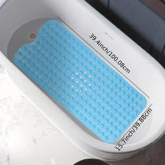 Non-Slip PVC Floor Mat for Bathtub, Big Bubble Bottom, Suction Cup