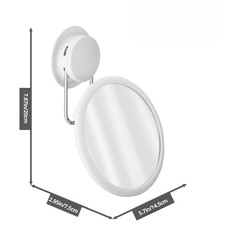 High Def Rotating Vanity Mirror Wall Mounted Round Makeup Mirror