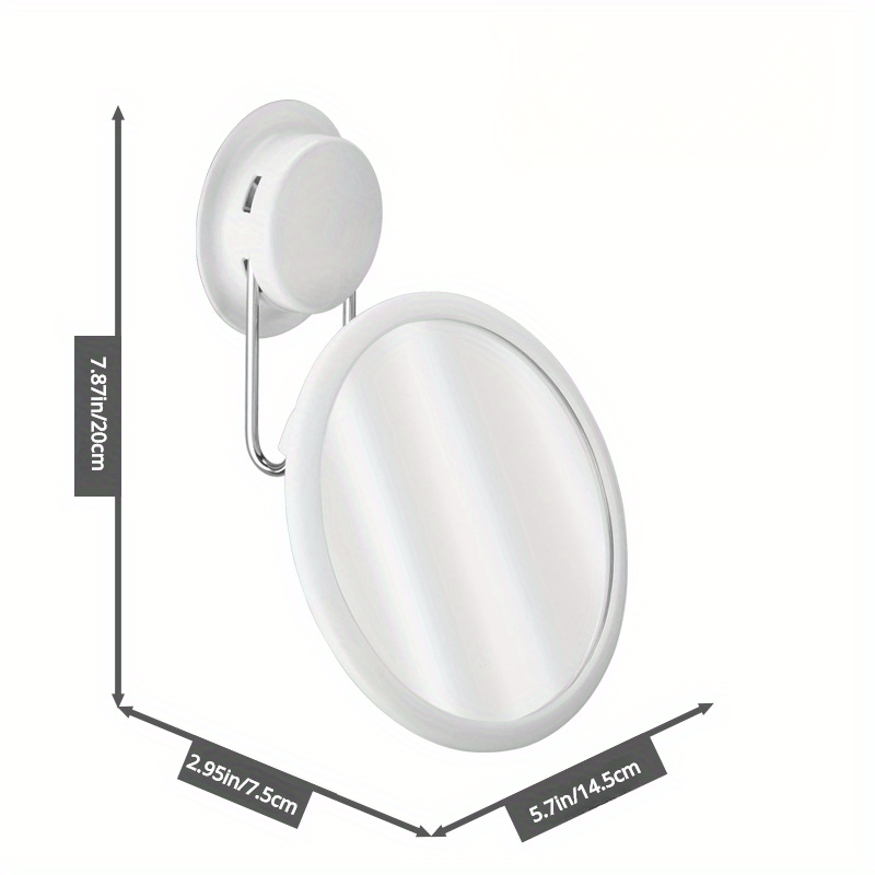High Def Rotating Vanity Mirror Wall Mounted Round Makeup Mirror