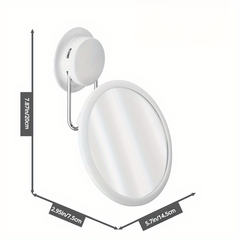 High Def Rotating Vanity Mirror Wall Mounted Round Makeup Mirror