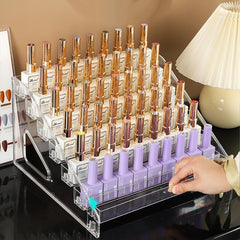 Manicure Tools Nail Polish Display Rack Storage Box Organizer