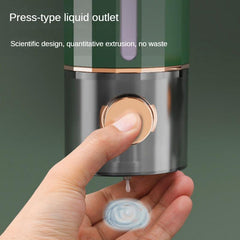 Wall Mounted Manual Soap Dispenser Punch Bathroom Shower Gel Shampoo Dispenser