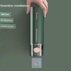 Wall Mounted Manual Soap Dispenser Punch Bathroom Shower Gel Shampoo Dispenser