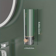Wall Mounted Manual Soap Dispenser Punch Bathroom Shower Gel Shampoo Dispenser