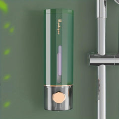 Wall Mounted Manual Soap Dispenser Punch Bathroom Shower Gel Shampoo Dispenser