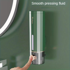 Wall Mounted Manual Soap Dispenser Punch Bathroom Shower Gel Shampoo Dispenser
