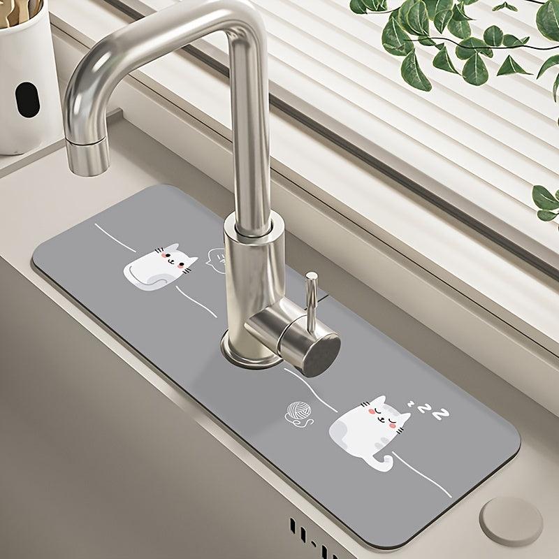 Cat Faucet Pad for Bathroom Safety and Comfort