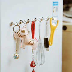 5pcs Magnetic Hooks with Strong Hold for Hanging, Nail-Free Design