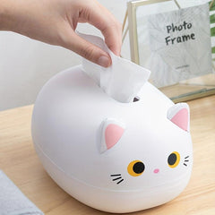 Cat Shaped Tissue Box Multifunctional Storage Case