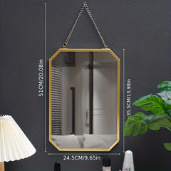 Punch Wall Mounted Dressing Mirror Bathroom Makeup Mirror Square